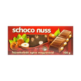 Ciocolată cu alune întregi Schoco Nuss - 100gr