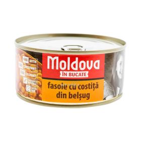 Conservă de fasole cu costiță Moldova în bucate - 300gr