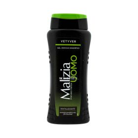 Gel de duș / șampon pentru bărbați Malizia Vetyver - 250ml