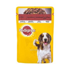 Hrană umedă cu vită pentru câini adulți Pedigree - 100gr