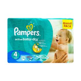 Scutece copii Pampers Active Baby dry 4 (7-14Kg) - 76buc
